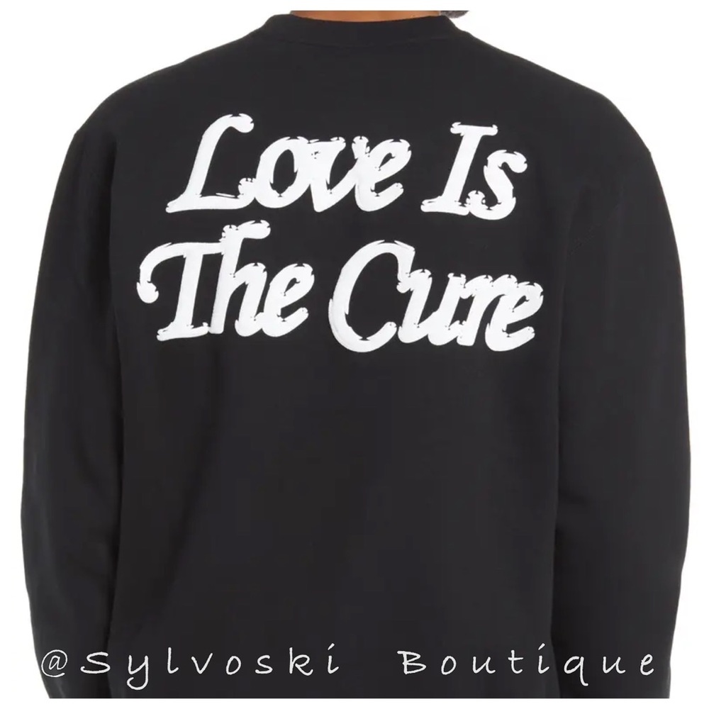 🔥 OBEY Rainbow Graphic Sweatshirt In Black NWT - Picture 7 of 7